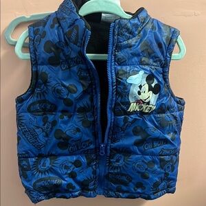 Blue Mickey Mouse Puffer Vest